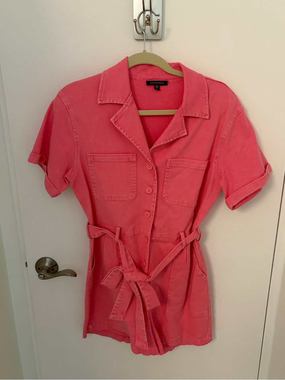 Skies Are Blue Pink Romper